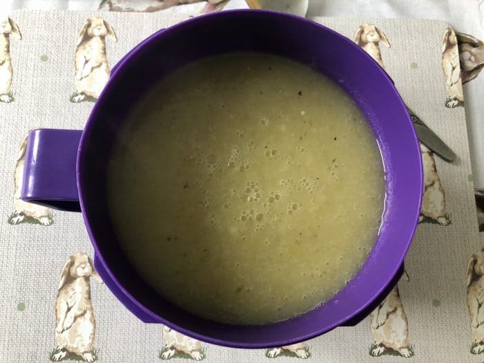 homemade leek and potato soup